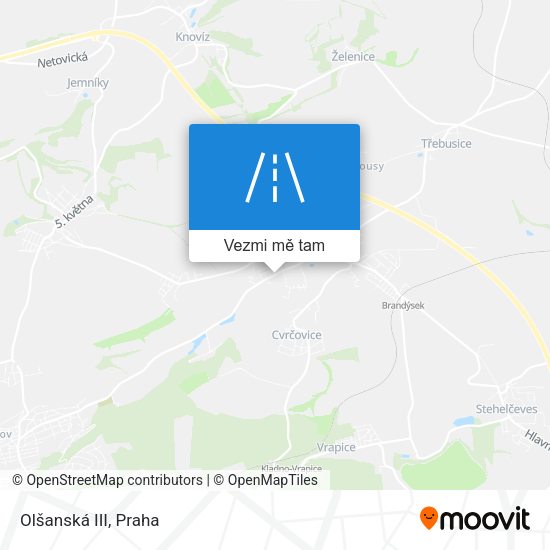 Olšanská III mapa