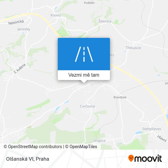 Olšanská VI mapa