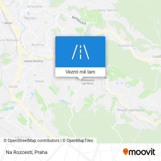 Na Rozcestí mapa