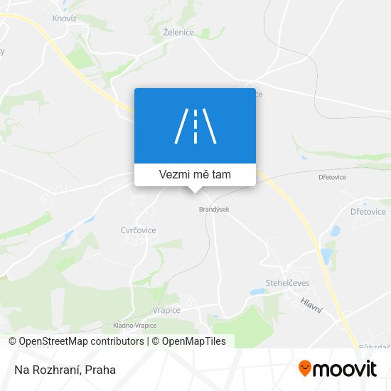 Na Rozhraní mapa