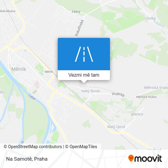 Na Samotě mapa