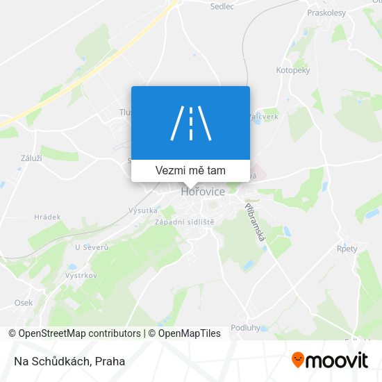 Na Schůdkách mapa