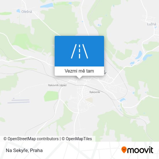 Na Sekyře mapa