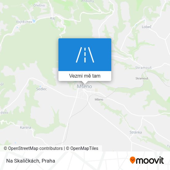 Na Skaličkách mapa
