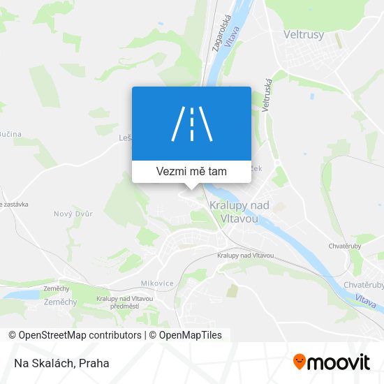 Na Skalách mapa
