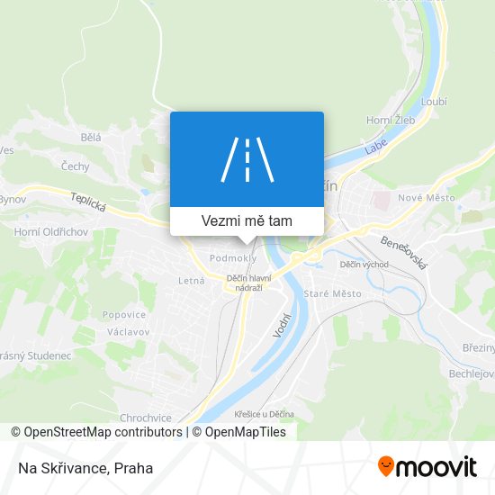 Na Skřivance mapa