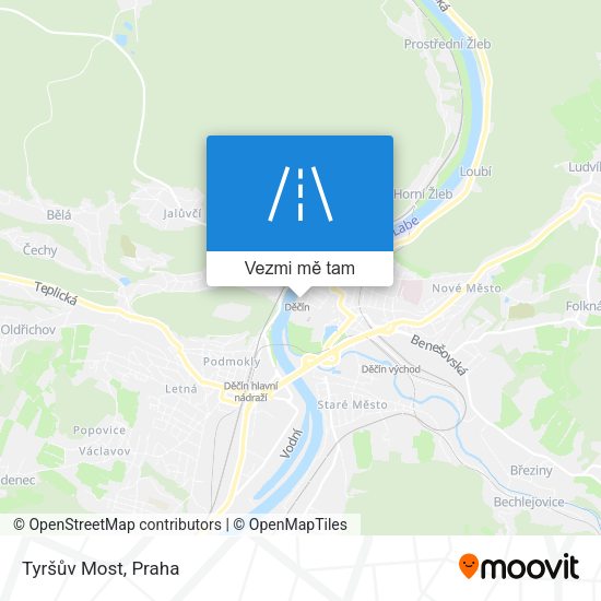 Tyršův Most mapa