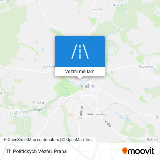 Tř. Politických Vězňů mapa