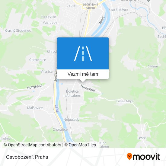 Osvobození mapa