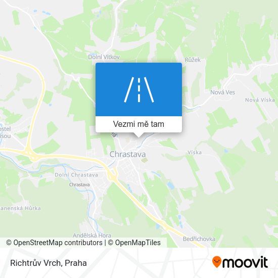 Richtrův Vrch mapa