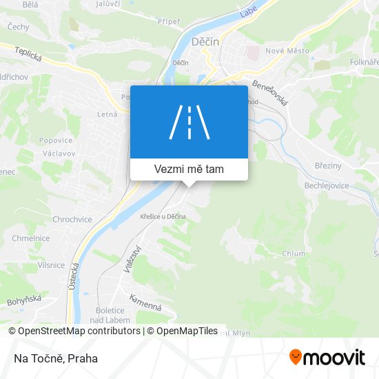 Na Točně mapa