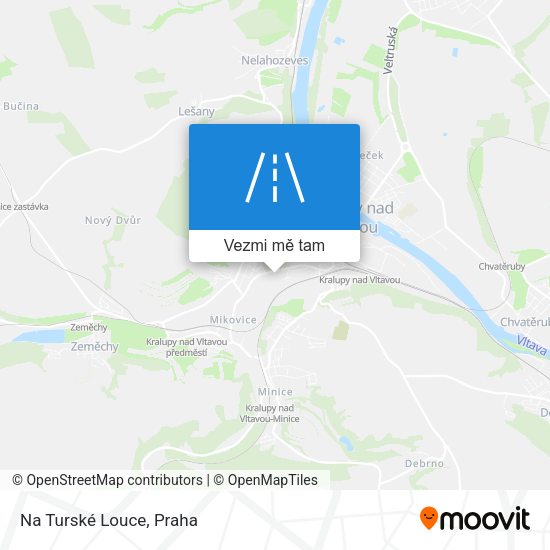 Na Turské Louce mapa