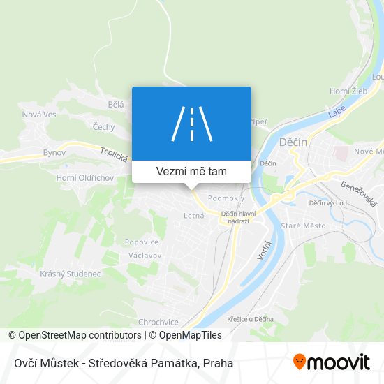 Ovčí Můstek - Středověká Památka mapa