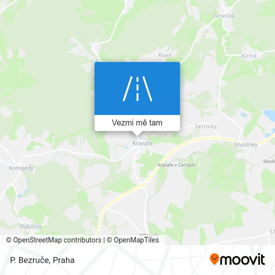 P. Bezruče mapa