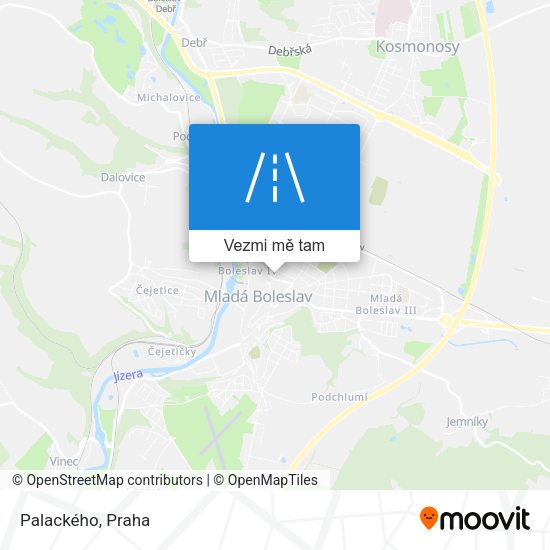 Palackého mapa