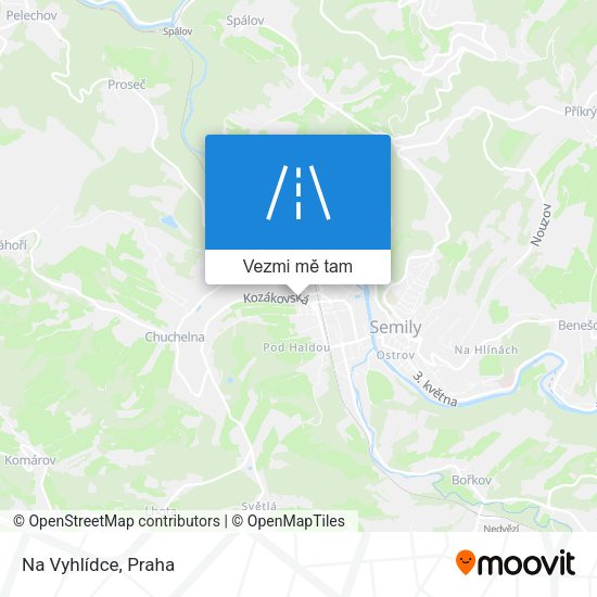 Na Vyhlídce mapa
