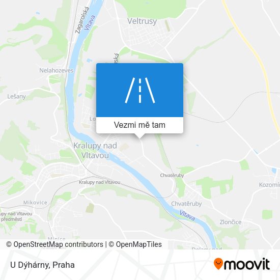U Dýhárny mapa