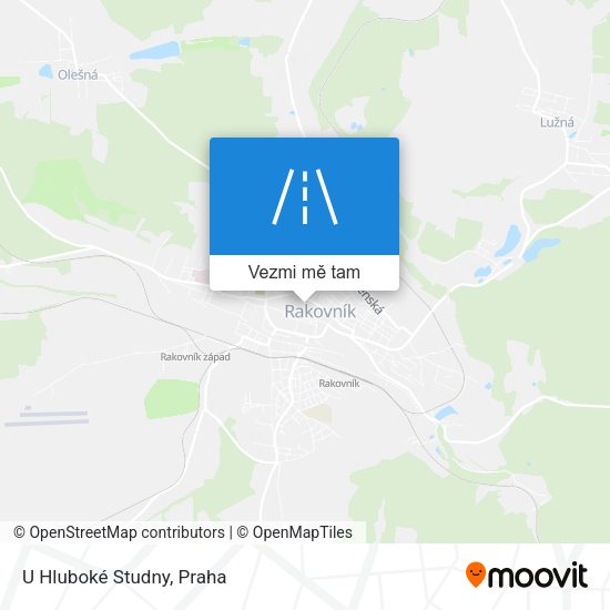 U Hluboké Studny mapa