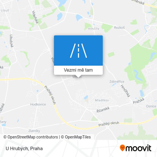 U Hrubých mapa