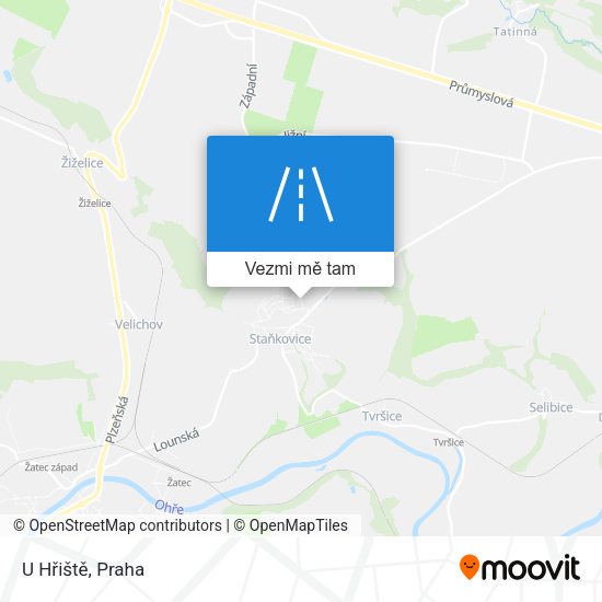U Hřiště mapa