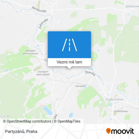 Partyzánů mapa