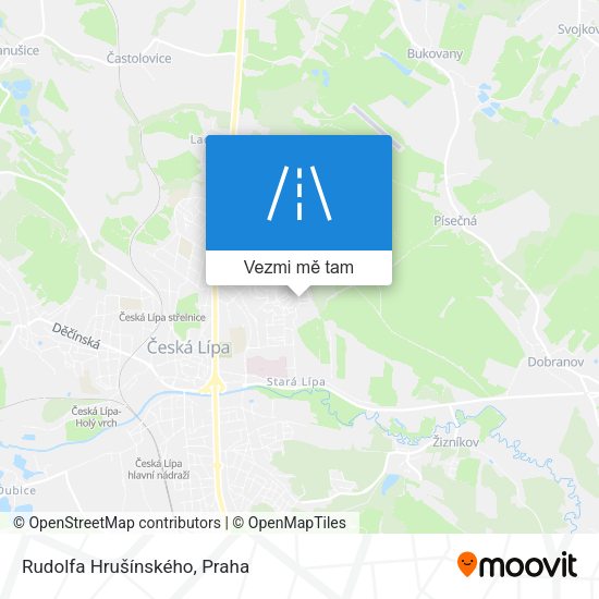 Rudolfa Hrušínského mapa