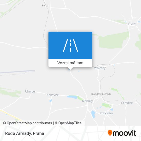 Rudé Armády mapa