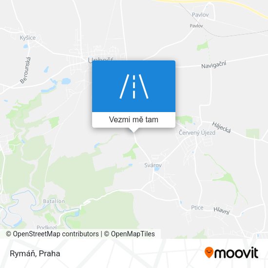 Rymáň mapa