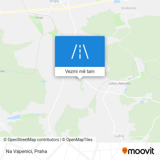 Na Vápenici mapa