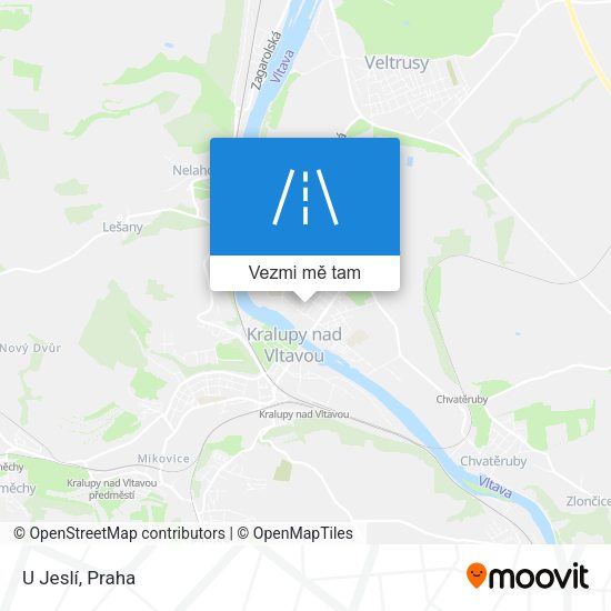 U Jeslí mapa
