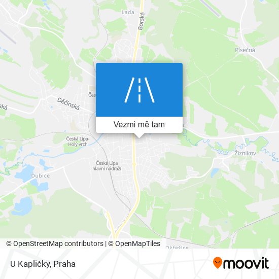 U Kapličky mapa