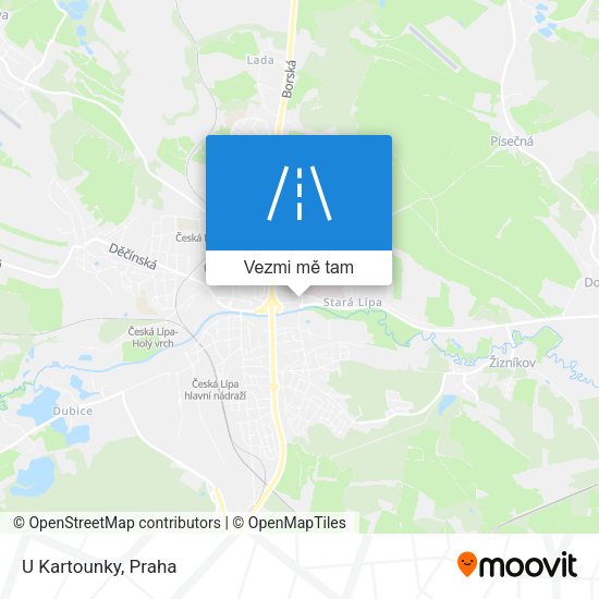 U Kartounky mapa