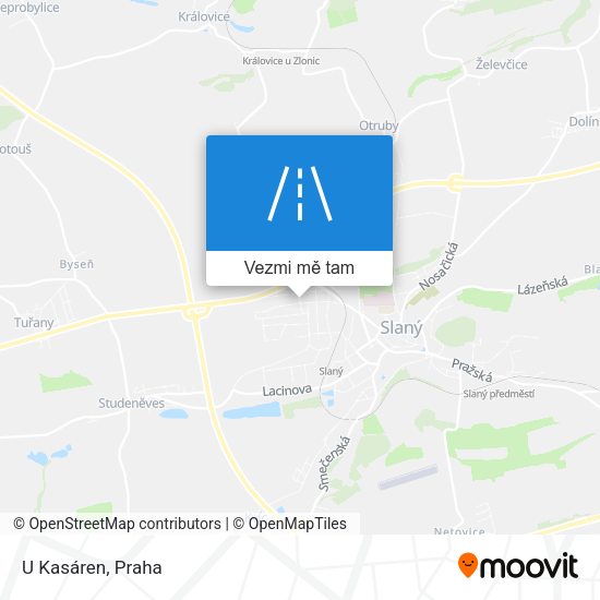 U Kasáren mapa