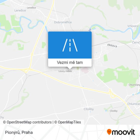 Pionýrů mapa