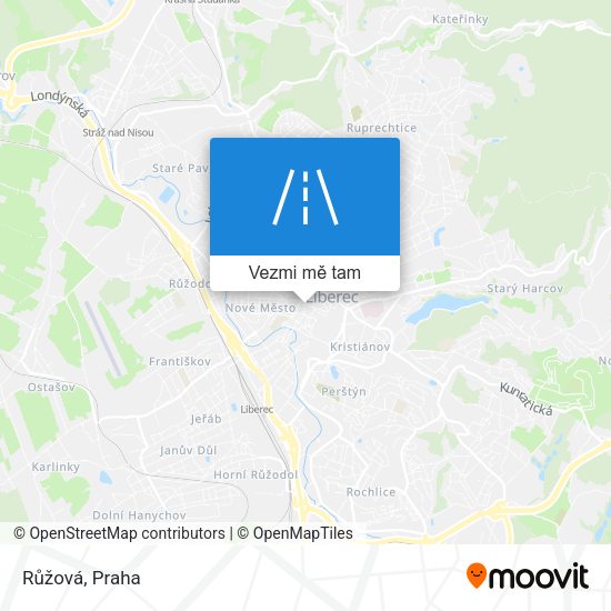 Růžová mapa