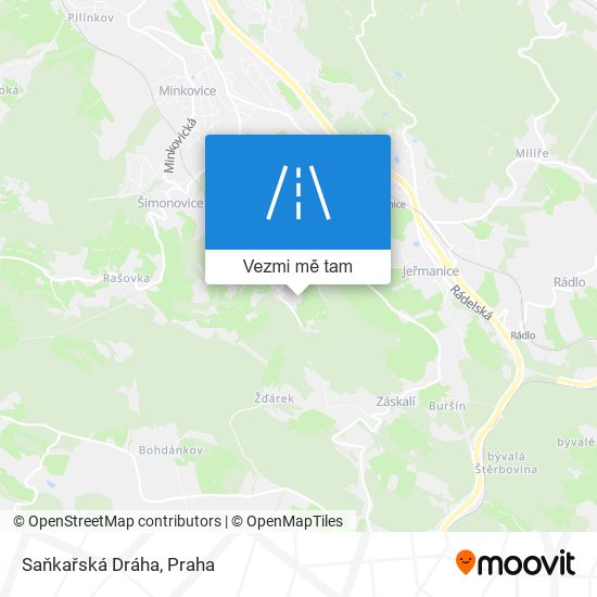 Saňkařská Dráha mapa