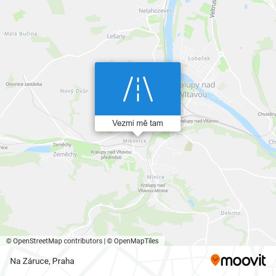 Na Záruce mapa