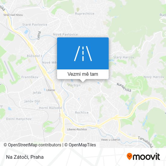 Na Zátoči mapa