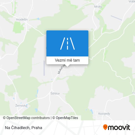 Na Číhadlech mapa