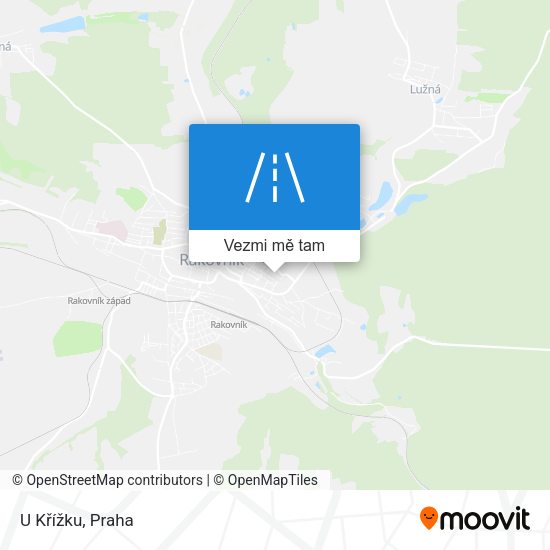 U Křížku mapa
