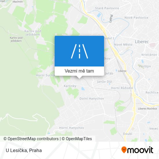 U Lesíčka mapa