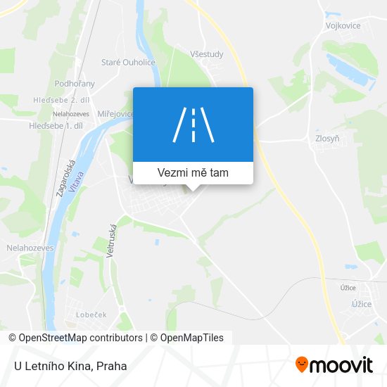 U Letního Kina mapa