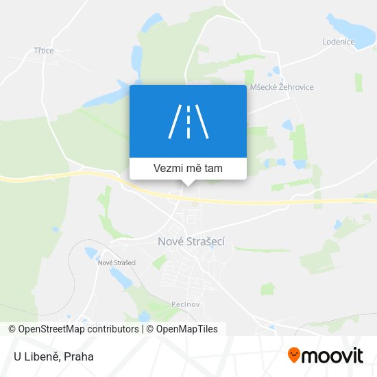 U Libeně mapa
