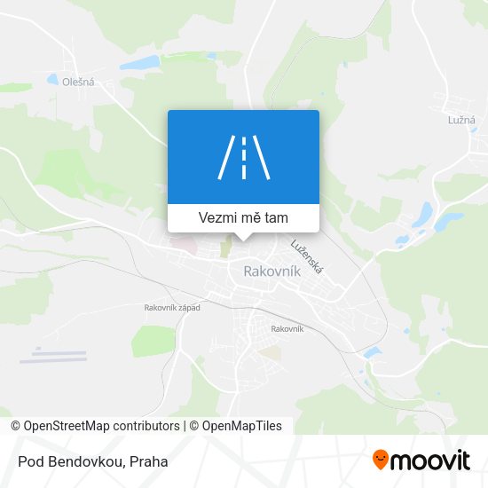 Pod Bendovkou mapa