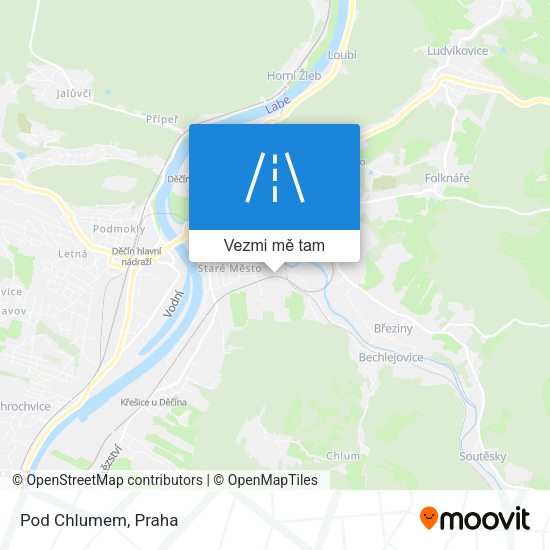 Pod Chlumem mapa