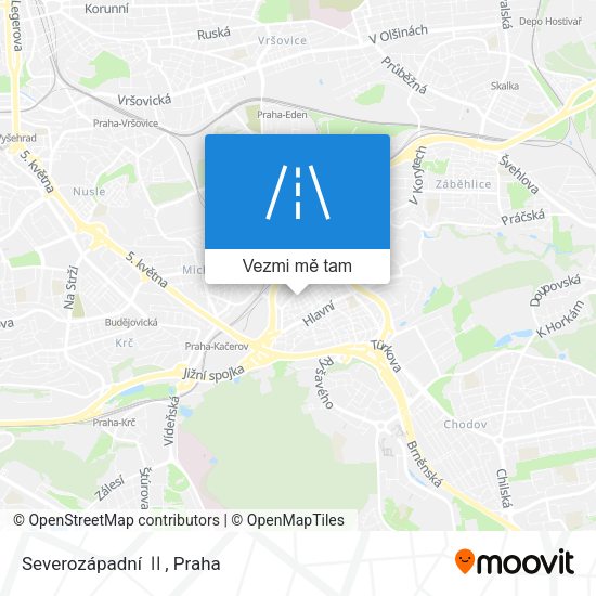 Severozápadní Ⅱ mapa
