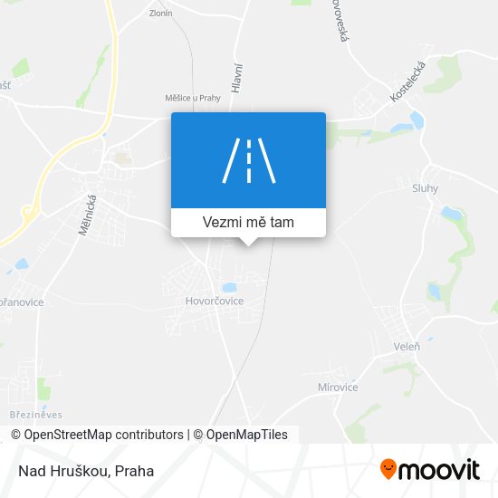 Nad Hruškou mapa