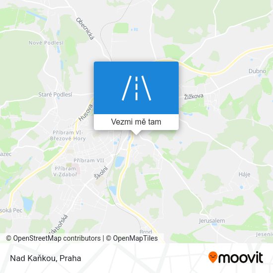 Nad Kaňkou mapa