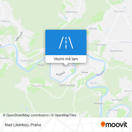 Nad Likérkou mapa