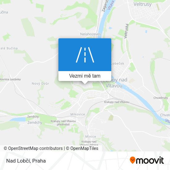 Nad Lobčí mapa